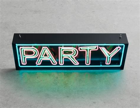 Party Neon Sign Kemp London Bespoke Neon Signs And Prop Hire