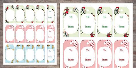 Cycling Gift Tags Twinkl Party Teacher Made