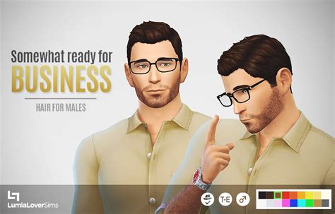 My Sims 4 Blog Lumialover Sims Somewhat Ready For Business Hair For Males