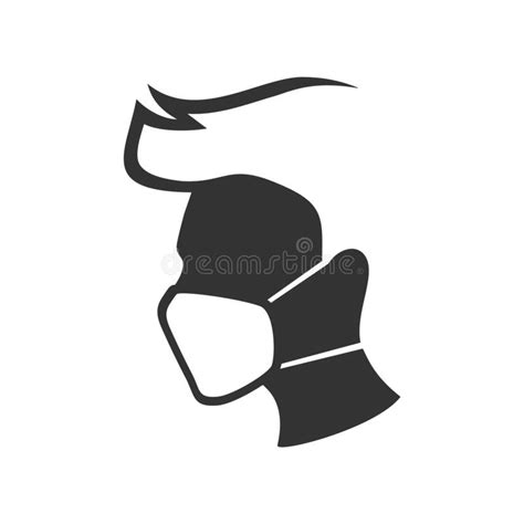 Design Of Man With Protect Mask Icon Stock Vector Illustration Of