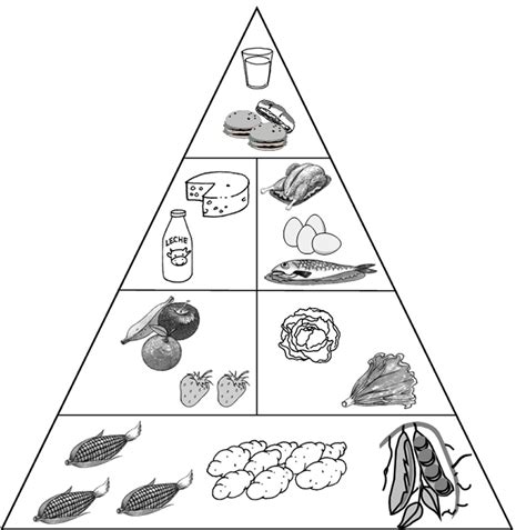 Dibujo Para Colorear Piramide Alimenticia Imagui