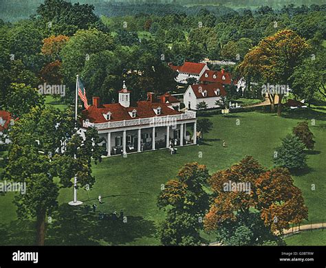 Virginia Usa Mount Vernon Aerial View Date 1920 Stock Photo Alamy