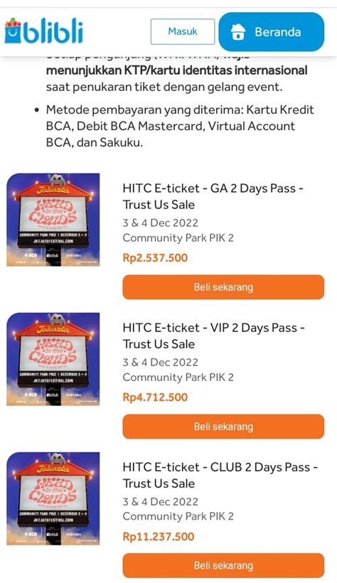 Link Dan Harga Tiket Konser Head In The Clouds Di Jakarta