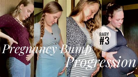 Pregnant Baby Bump Progression Pregnancy With Baby Number 3
