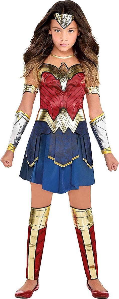 Party City Wonder Woman 1984 Halloween Costume For Girls Includes Dress And Accessories