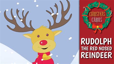 Rudolph The Red Nosed Reindeer With Lyrics Christmas Carols For Kids