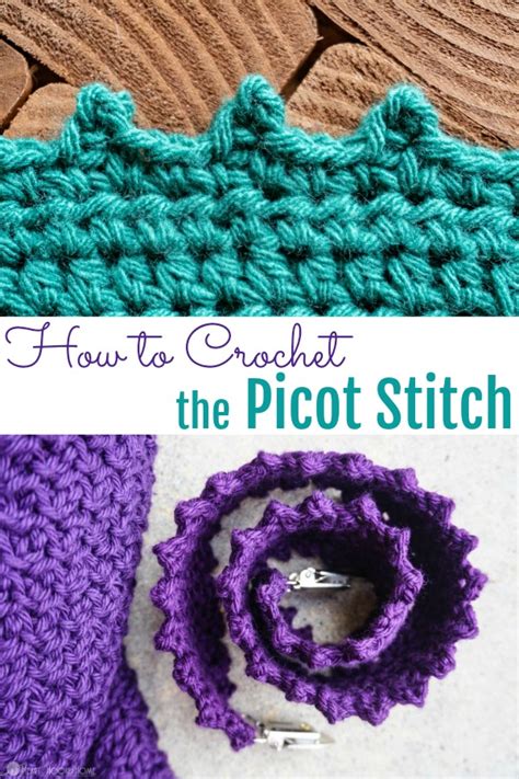 How To Crochet The Picot Stitch Photo And Video Tutorial Crochet