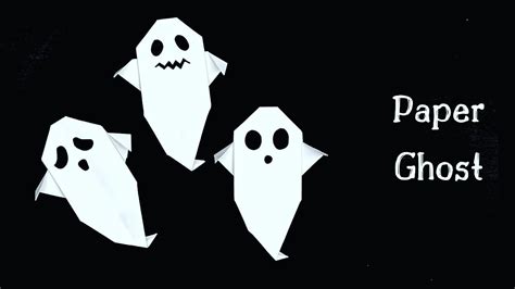 Paper Ghost For Kids Halloween Paper Crafts Nursery Craft Ideas