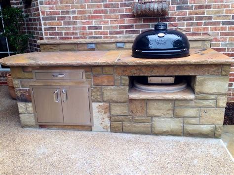 Diy outdoor kitchen with smoker. Outdoor Grill with Primo Smoker | Outdoor kitchen plans ...