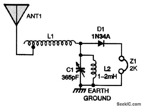 Antennamatchedcrystalradio Basiccircuit Circuit