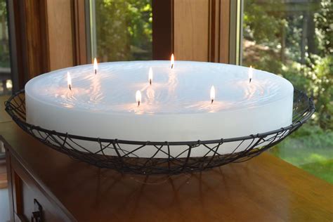 Custom Hand Poured 18 Inch Diameter Round Candle With Multi Wicks