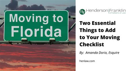 Two Essential Things To Add To Your Moving Checklist Henderson