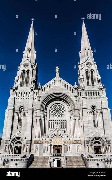 The Famous Sainte Anne De Beaupre Catholic Church In Quebec Canada Near