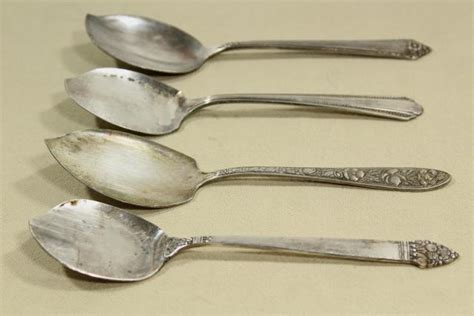Collection Of Silverplate Sugar Shovels Jam And Preserves Spoons