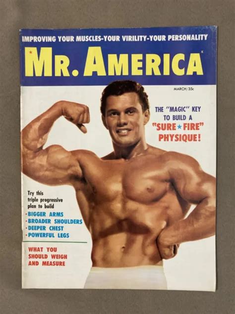 Mr America Bodybuilding Muscle Fitness Magazine Jack Delinger 03 59 £1960 Picclick Uk