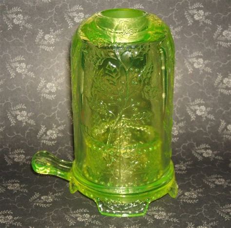 glowing vintage vaseline glass fairy lamp by amywren on etsy 24 00 fairy lamp vaseline