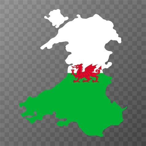 Premium Vector Wales Uk Region Map Vector Illustration