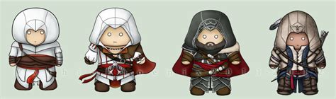 Assassins Creed Chibis By Mythicphoenix On Deviantart Assassins Creed