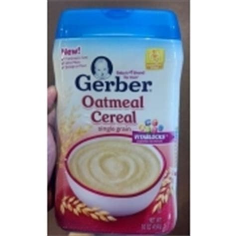 Gerber Oatmeal Cereal: Calories, Nutrition Analysis & More | Fooducate