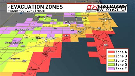 Hurricane Preparedness Week Evacuation Zones Wpec