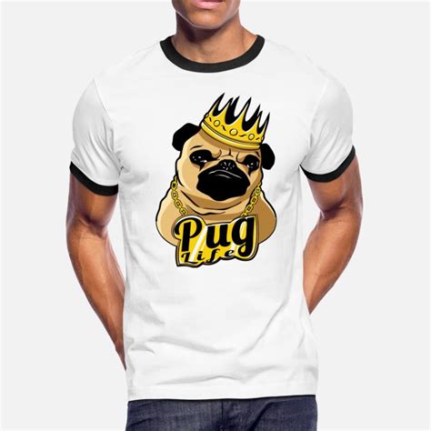 Shop Thug Pug Life T Shirts Online Spreadshirt