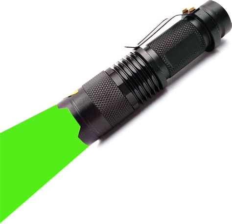 Xysrz Green Light Flashlight Single Mode Green Led Flashlight With Clip