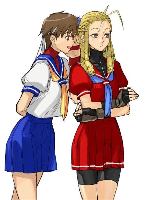 Sakura And Karin By Tetsu Sakura Street Fighter Personajes De