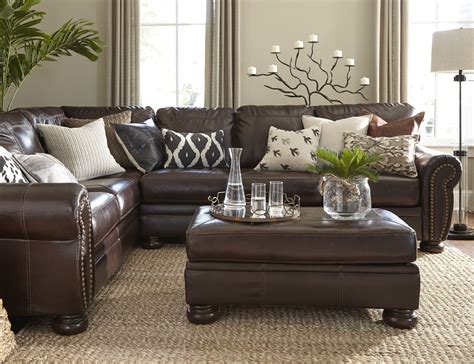 Living Room Colors With Brown Couch Ideas Leather Couc Brown Leather