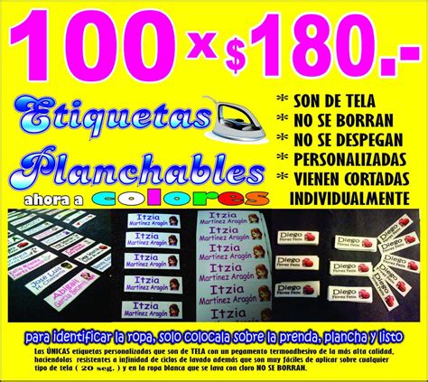 Check spelling or type a new query. Etiquetas Planchables Para Ropa No Se Borran No Se ...