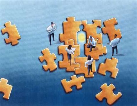 Is there a good color range? Stock Illustration - People With Giant Puzzle Pieces