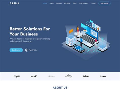 Arsha Free Corporate Bootstrap Html Template