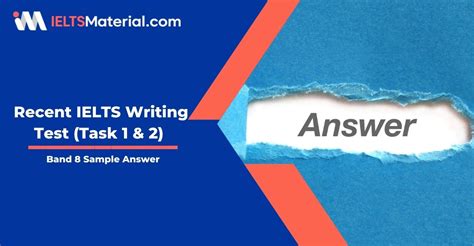 Recent Ielts Writing Test Task 1 And 2 With Band 8 Sample