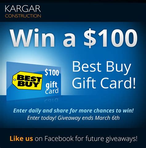Enter To Win A 100 Best Buy Gift Card Buy Gift Cards Amazon Gift