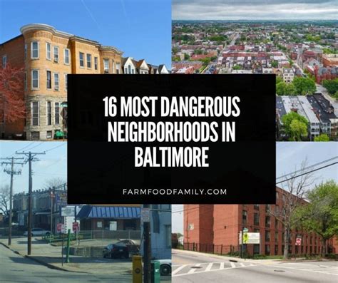 16 Most Dangerous Neighborhoods In Baltimore For 2023