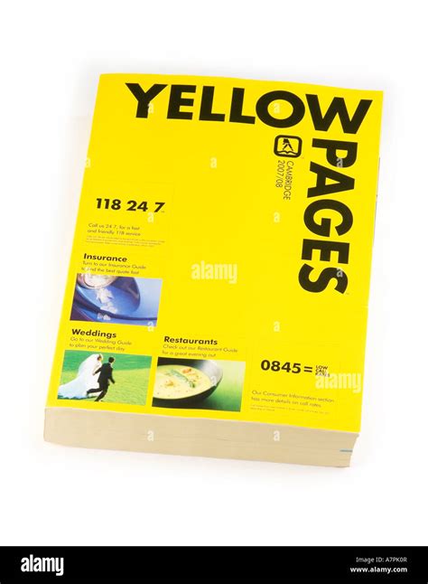 Yellow Pages Phone Book High Resolution Stock Photography