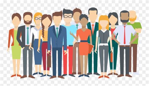 Diversity In The Workplace Group Of People Illustration Clipart