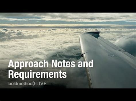 Understanding Approach Chart Notes And Requirements Boldmethod Live