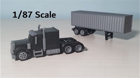 3d Printed 187 Scale Rc Semi Truck With Trailer Youtube