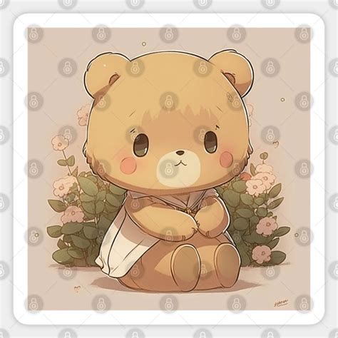 Chibi Bear Cuteness Chibi Sticker Teepublic