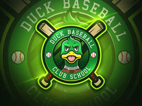 Duck Baseball Mascot Esport Logo Uplabs