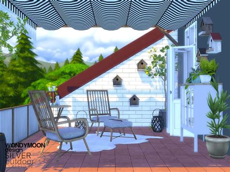Sims 4 — Silver Outdoor By Wondymoon — Silver Outdoor Wondymoontsr