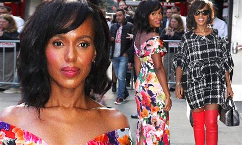 kerry washington dazzles in two outfits to promote scandal in nyc chic outfits kerry