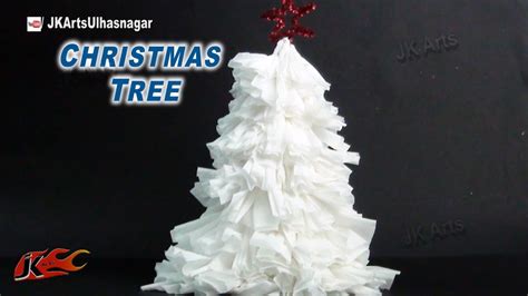 How To Make Tissue Paper Christmas Tree Diy Christmas