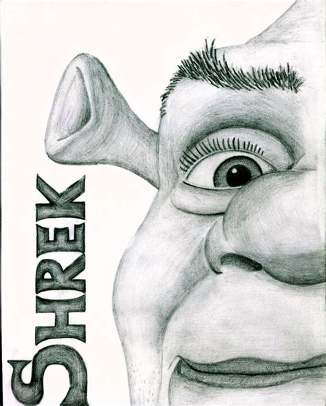 Shrek Pencil Drawing By Lucyannshaw On Deviantart