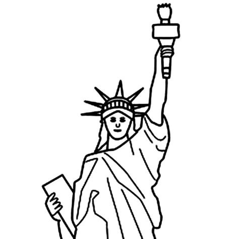 The formal name of the statue is liberty enlightening the world. it pictures a woman who has escaping the chains of tyranny (the broken chains lie at her feet). 1874 Statue of Liberty Coloring Page: 1874 Statue of ...