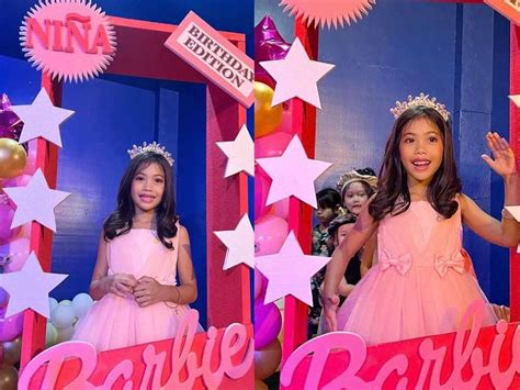 look lian paz s daughter niña celebrates birthday in barbie themed party gma entertainment