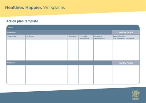 21 Action Plan Template