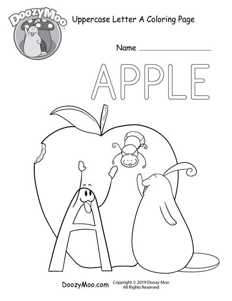 Learn Alphabet A To Z Coloring And Drawing