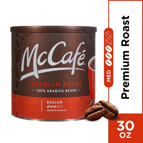 Mccafe Premium Roast Medium Ground Coffee Caffeinated 30 Oz Can