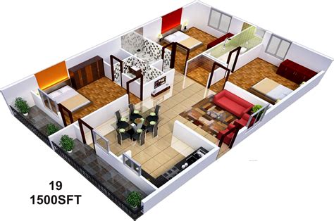 1500 Sq Ft 3 Bhk 3t Apartment For Sale In Sai Sumukha Properties